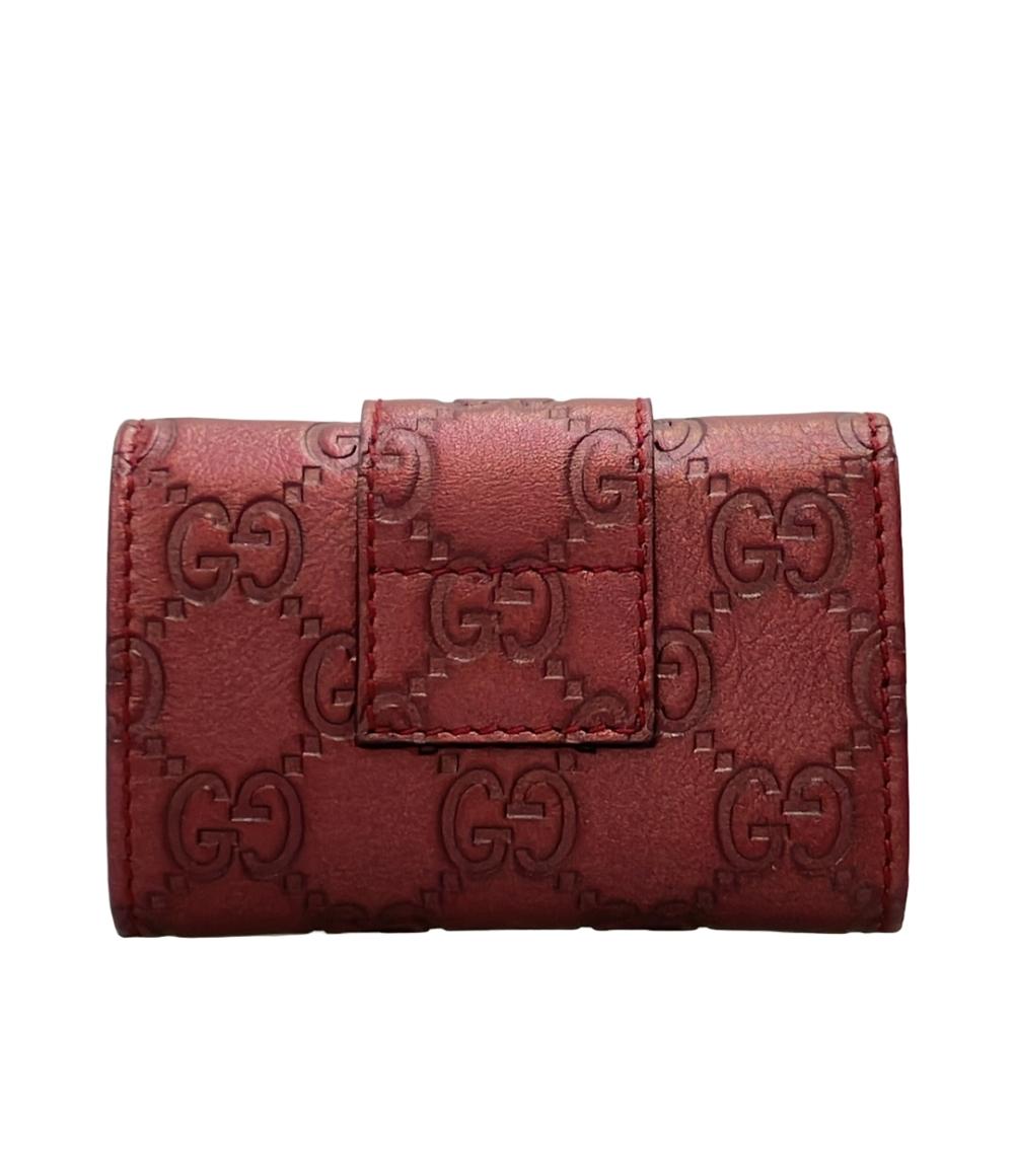 美品 GUCCI 6連キーケース グッチシマ 203551 0959 レディース グッチ