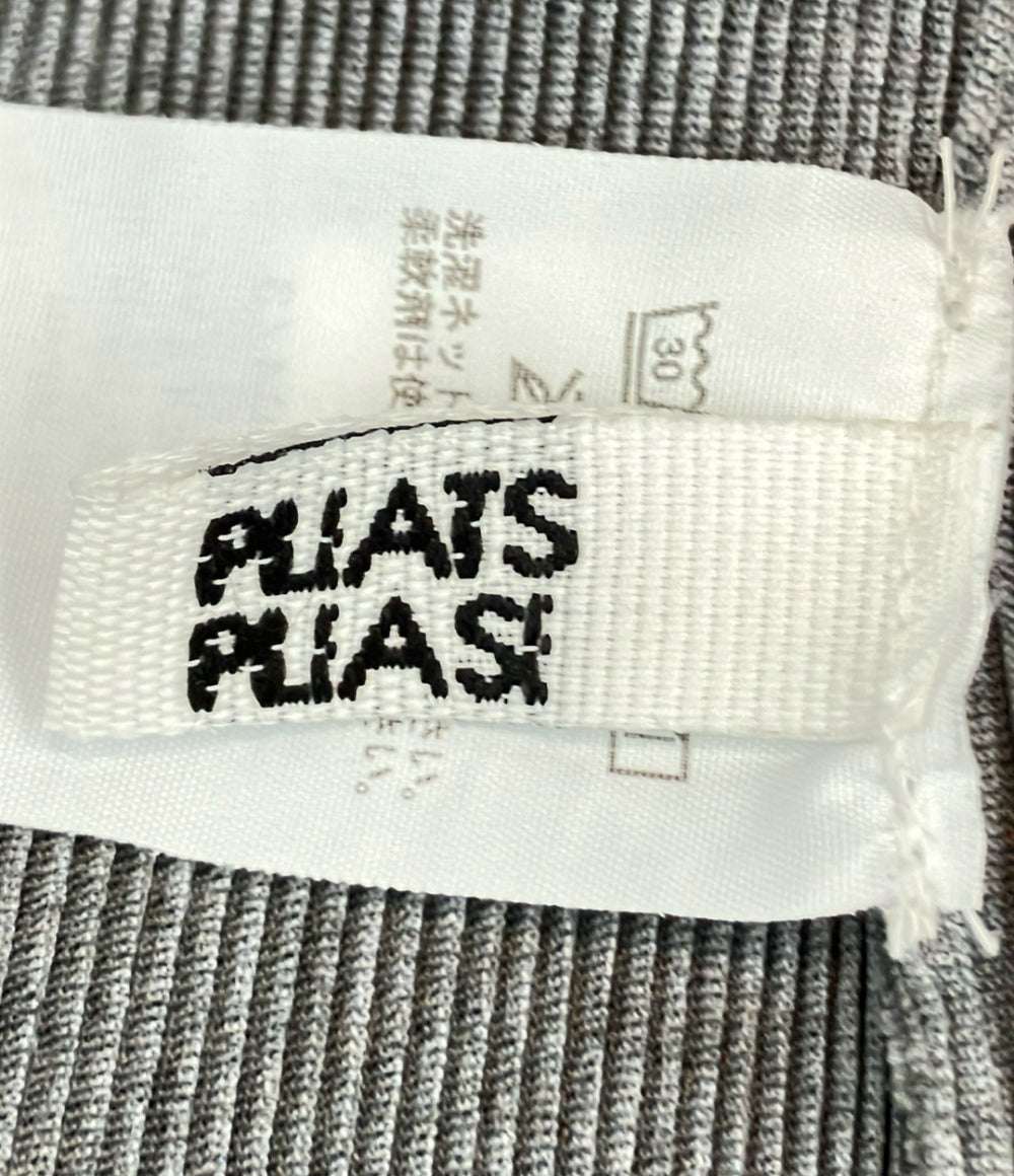 PLEATS PLEASE 半袖Tシャツ カットソー ライトグレー MIST BASICS モード PP15FK104 レディース SIZE 3 (L) プリーツプリーズ