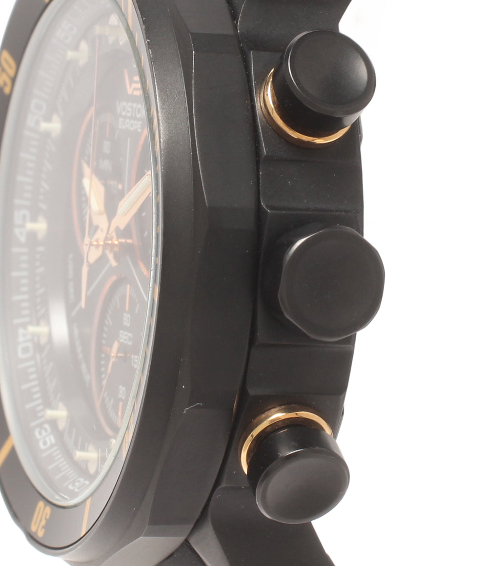 VOSTOK EUROPE 腕時計 クオーツ ブラック メンズ ボストーク ヨーロッパ