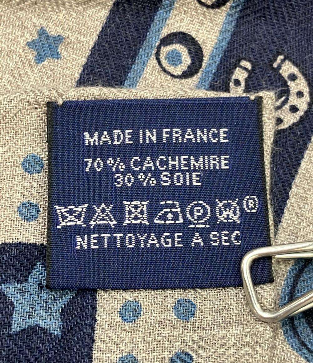 美品 HERMES スカーフ カレH65 シュヴァル パンク バンダナ メンズ エルメス