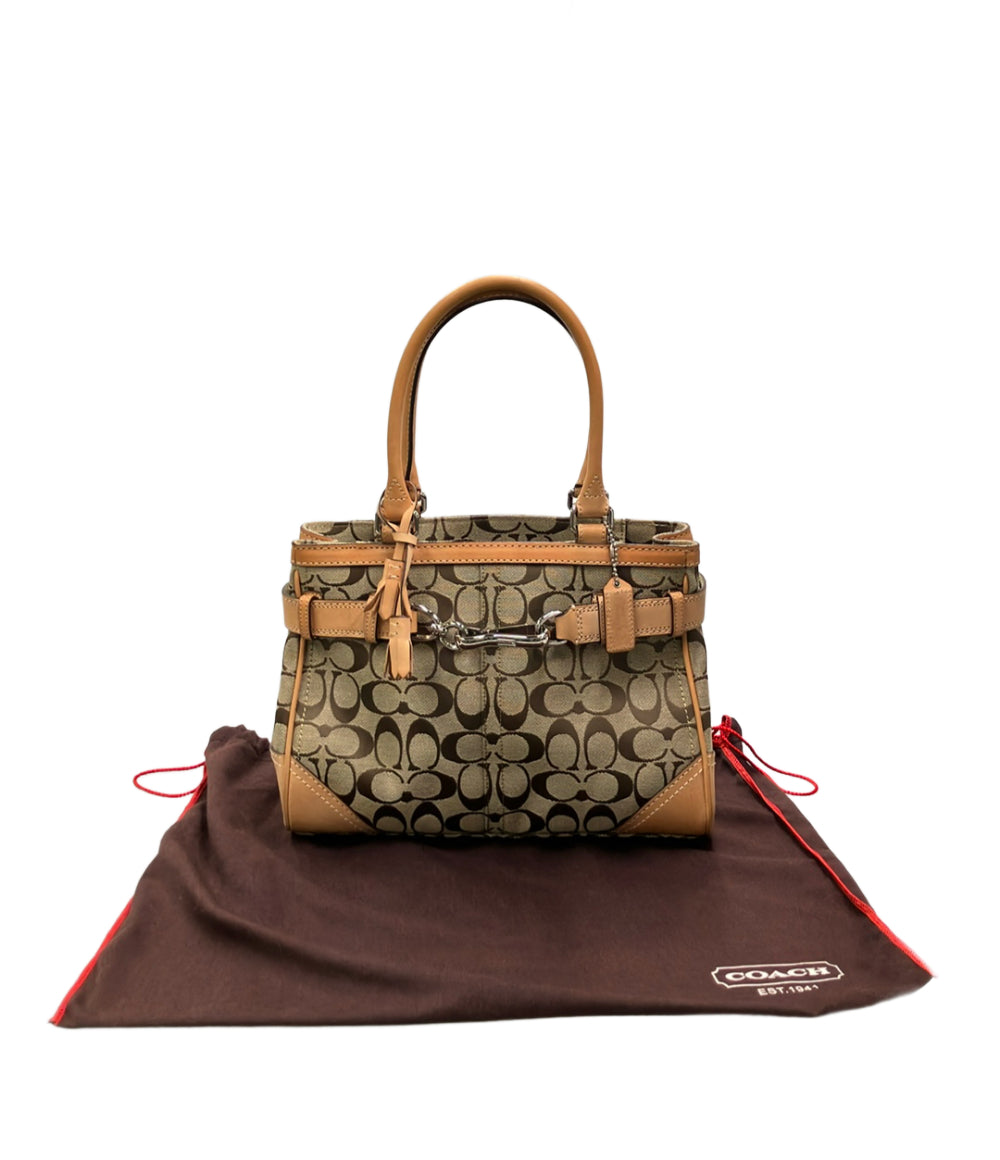 COACH ハンドバッグ キャンバス シグネチャー F08K06 レディース