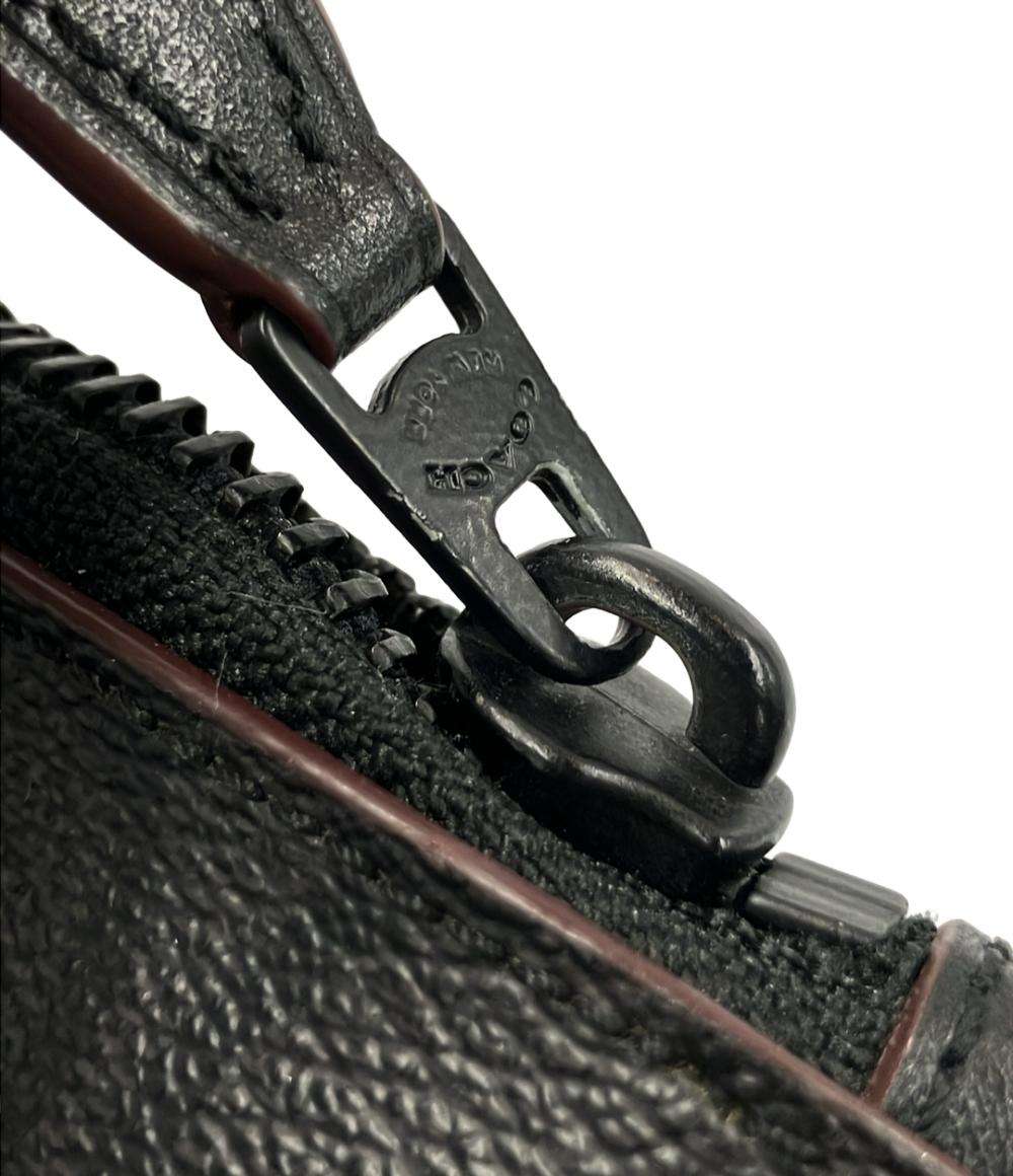 美品 コーチ クラッチバッグ セカンドバッグ シグネチャー F25520 メンズ COACH