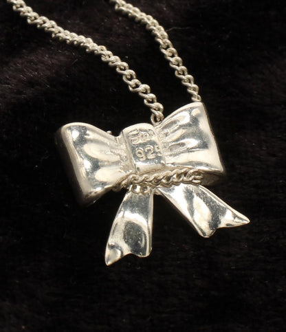 スタージュエリー ネックレス SV リボンモチーフ レディース STAR JEWELRY