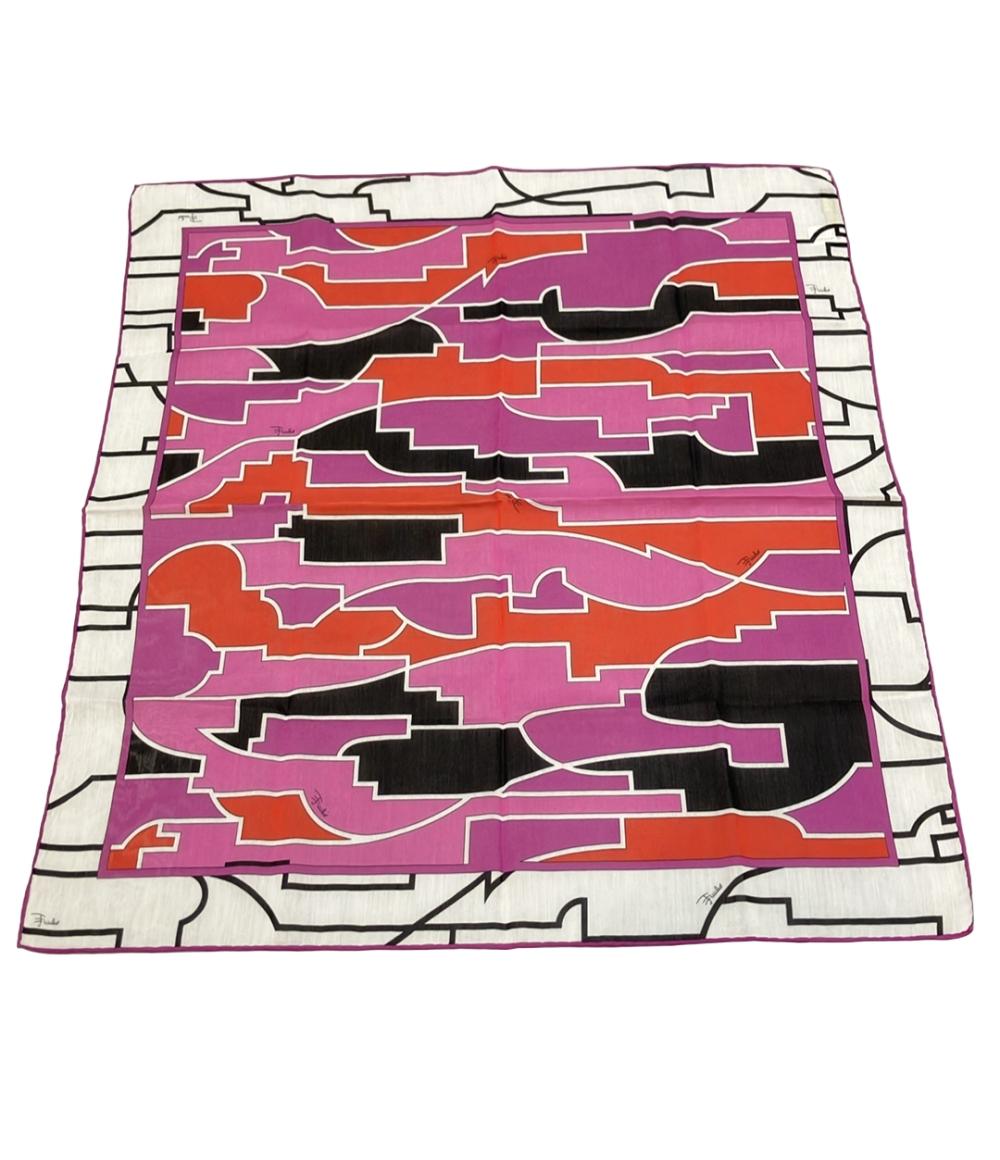 美品 Emilio Pucci スカーフ シルク100% レディース エミリオ・プッチ