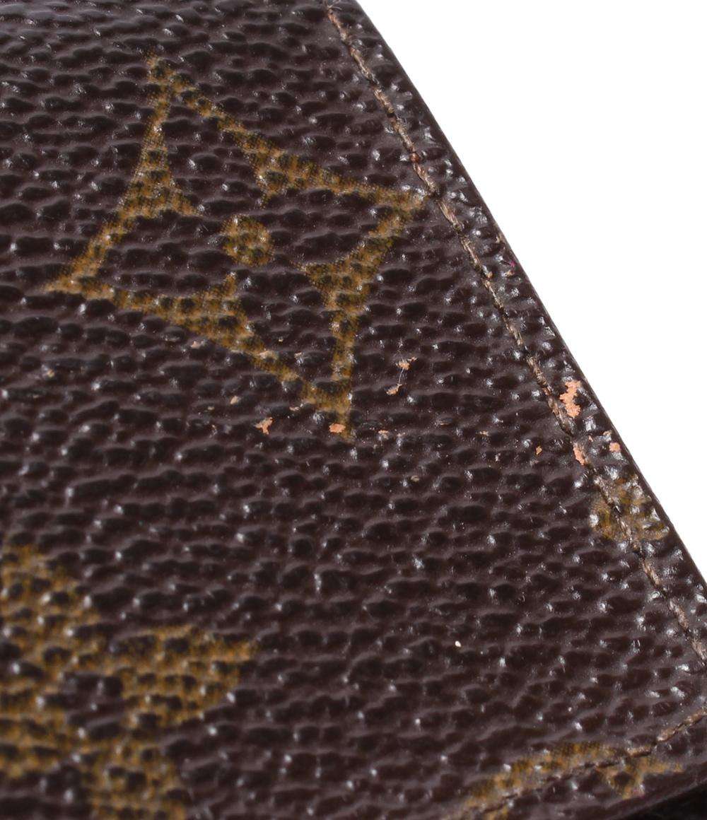 訳あり ルイ・ヴィトン ダブルホック二つ折り財布 ポルトモネ ビエ カルトクレディ モノグラム M61652 ユニセックス LOUIS VUITTON