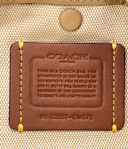 美品 COACH 2way ハンドバッグ ショルダーバッグ 斜め掛け ファー CM576 レディース コーチ