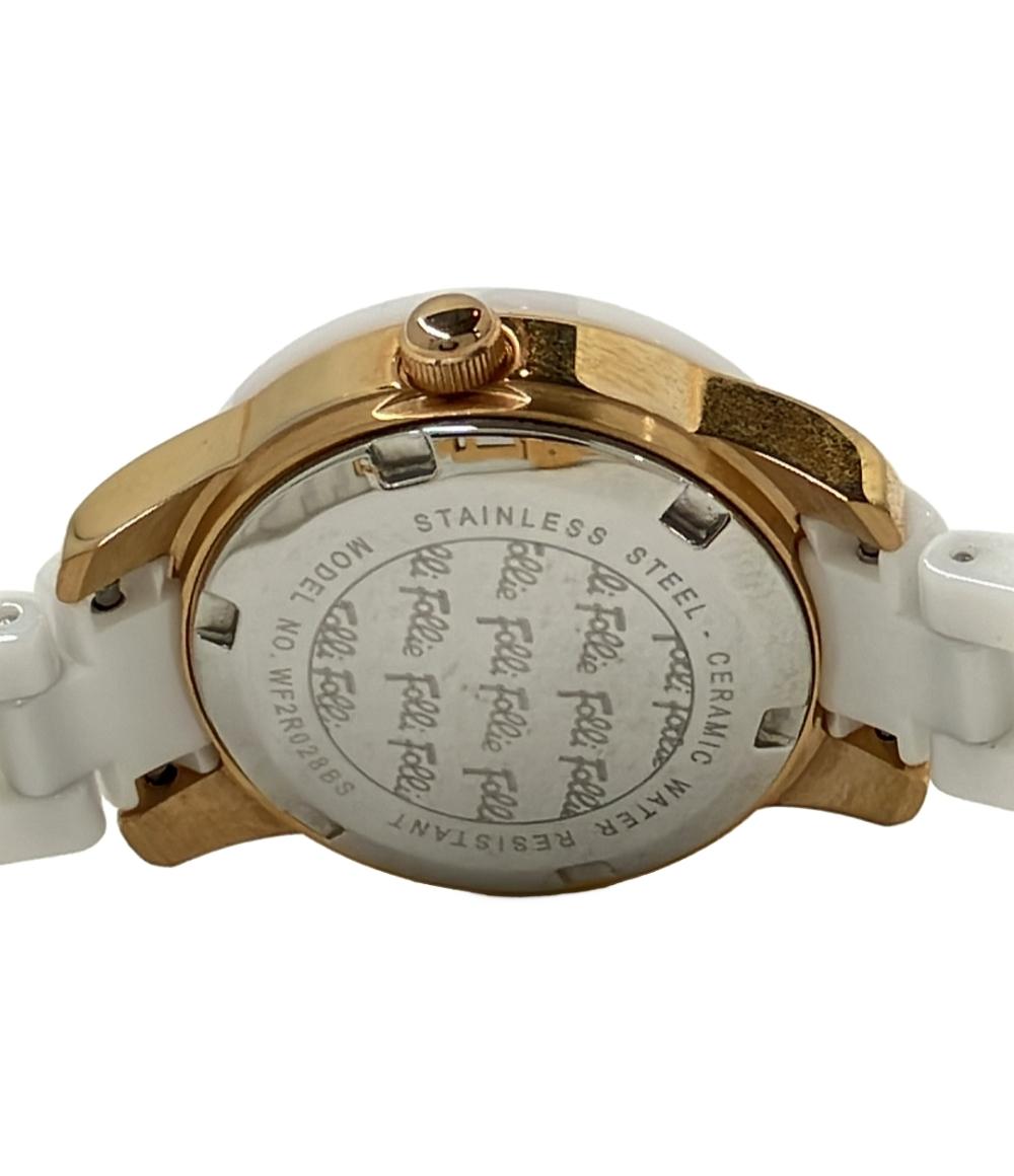 フォリフォリ 腕時計 クオーツ ホワイト レディース Folli Follie