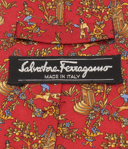 訳あり Salvatore Ferragamo ネクタイ シルク100％ メンズ サルヴァトーレフェラガモ