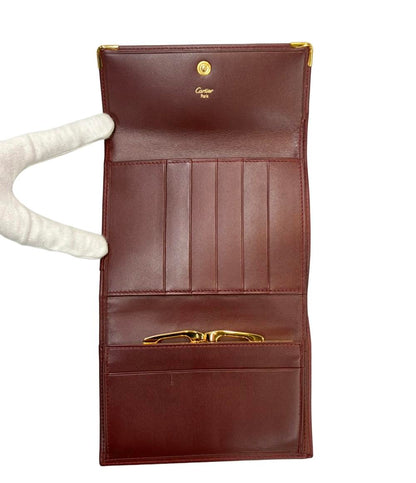 美品 カルティエ 二つ折り財布 レディース Cartier