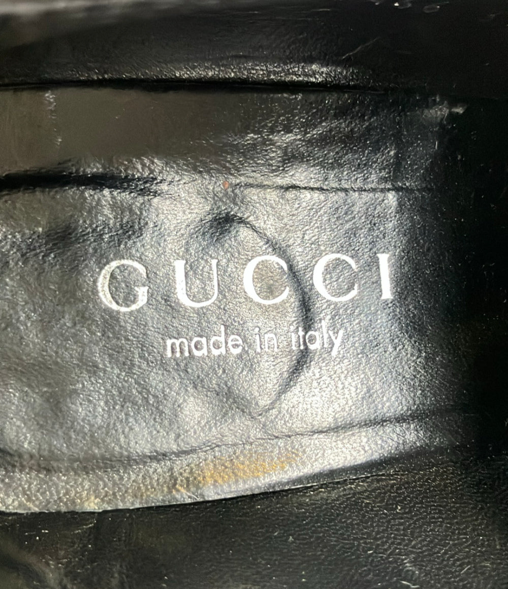 GUCCI スクエアトゥ ホースビットローファー レディース SIZE 37 C グッチ