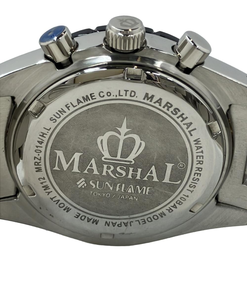 美品 MARSHAL 腕時計 クオーツ ブラック系 メンズ マーシャル