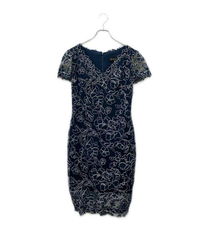 TADASHI SHOJI 半袖 刺繍ワンピース レディース SIZE 2 タダシショージ