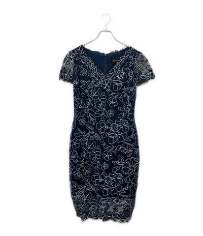 TADASHI SHOJI 半袖 刺繍ワンピース レディース SIZE 2 タダシショージ