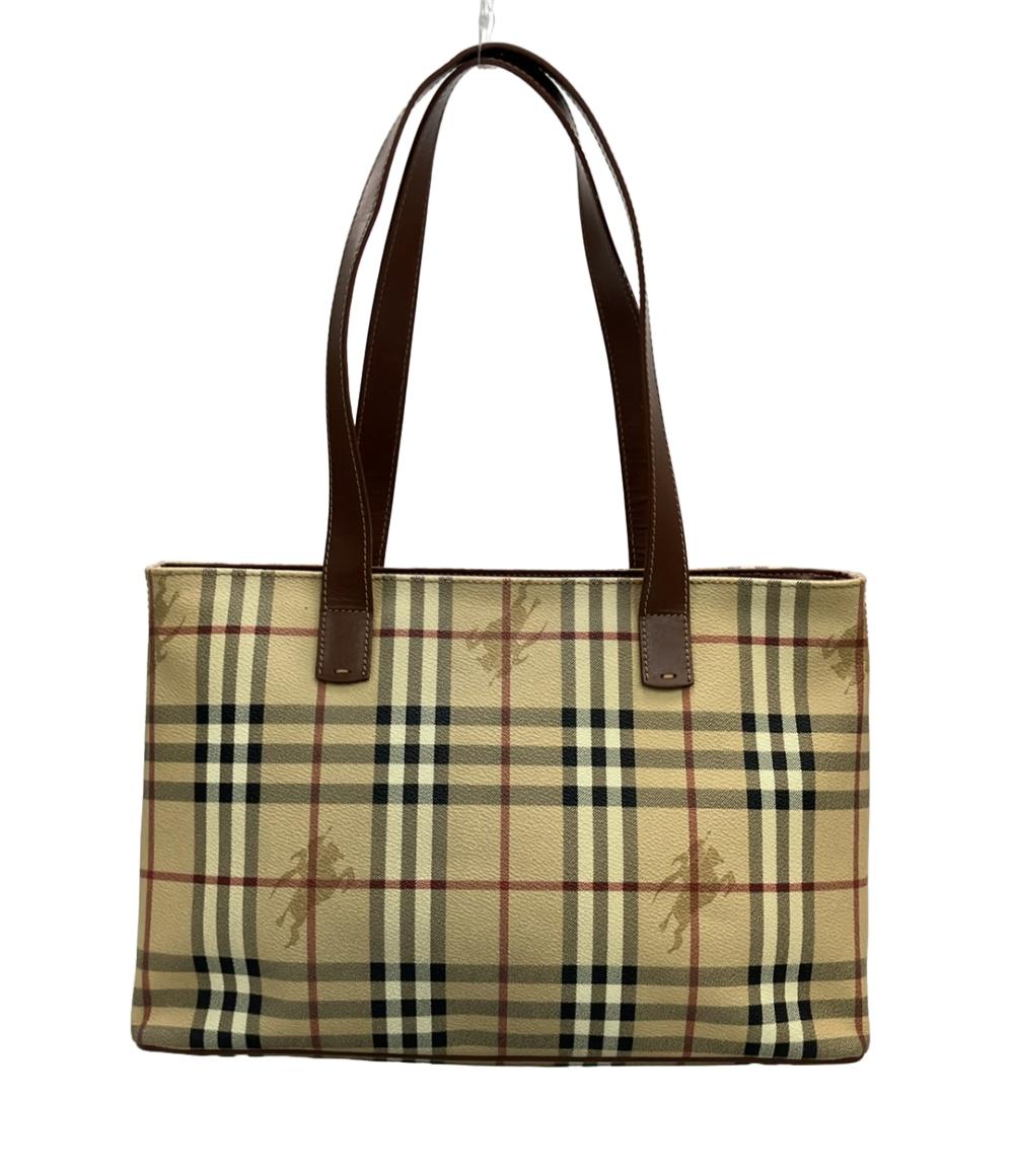 バーバリーロンドン トートバッグ ノバチェック柄 ホースマーク レディース BURBERRY LONDON