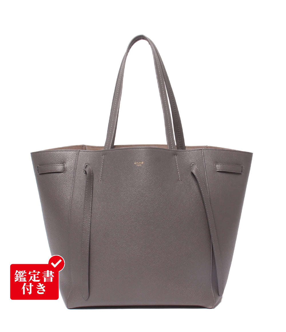 CELINE セリーヌ カバ ファントム ミディアム トートバッグ グレー カバ セリーヌ トート セリーヌ カバファントムミディアム レザー