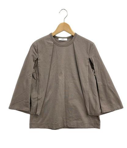 美品 チノ 袖スリット半袖Tシャツ レディース SIZE 38 (S) CINOH