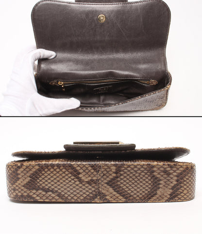 LOUIS VUITTON クラッチバッグ パイソン ポシェット ソービー レディース ルイ・ヴィトン