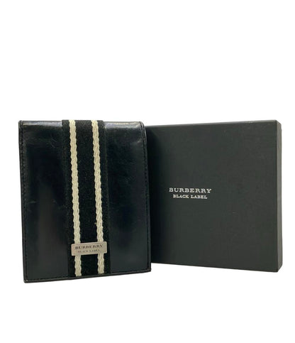訳あり BURBERRY BLACK LABEL 二つ折り財布 メンズ バーバリーブラックレーベル