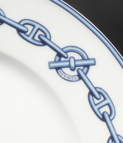 美品 HERMES プレート 皿 22cm シェーヌダンクル エルメス