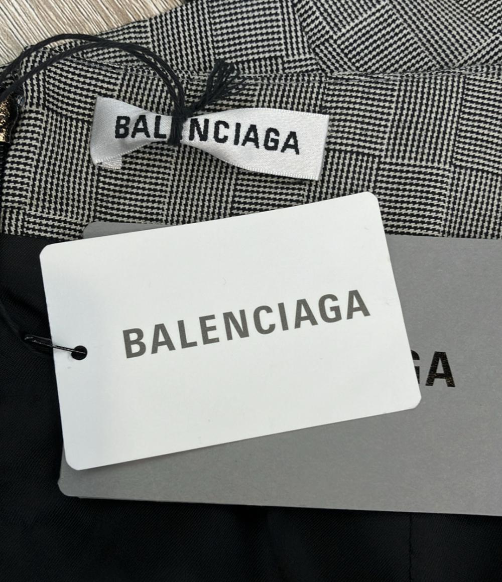 美品 バレンシアガ 変形チェックスカート レディース SIZE 34 (S) BALENCIAGA