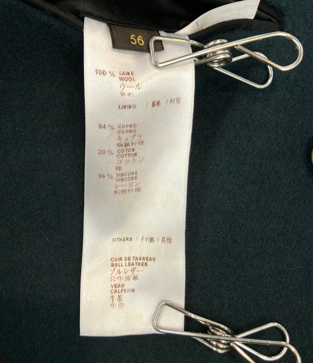 LOUIS VUITTON チェスターコート ダークグリーン  ダブルブレスト ベルト付き RM142M H6C21WUFW メンズ SIZE 56 (XXXL) ルイ・ヴィトン