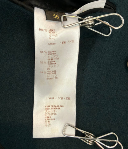 LOUIS VUITTON チェスターコート ダークグリーン  ダブルブレスト ベルト付き RM142M H6C21WUFW メンズ SIZE 56 (XXXL) ルイ・ヴィトン