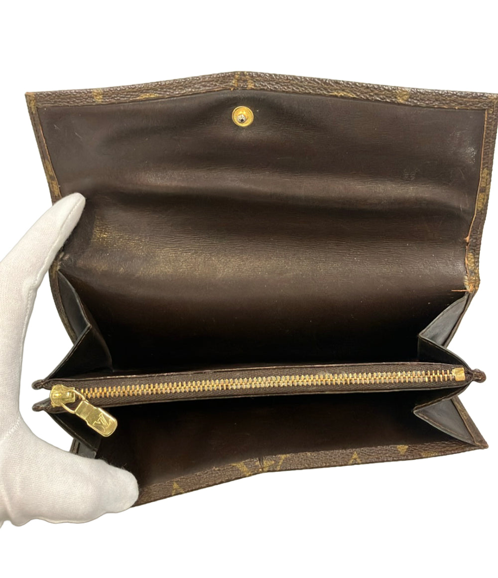 LOUIS VUITTON 長財布 ポシェット ポルトモネ クレディ モノグラム