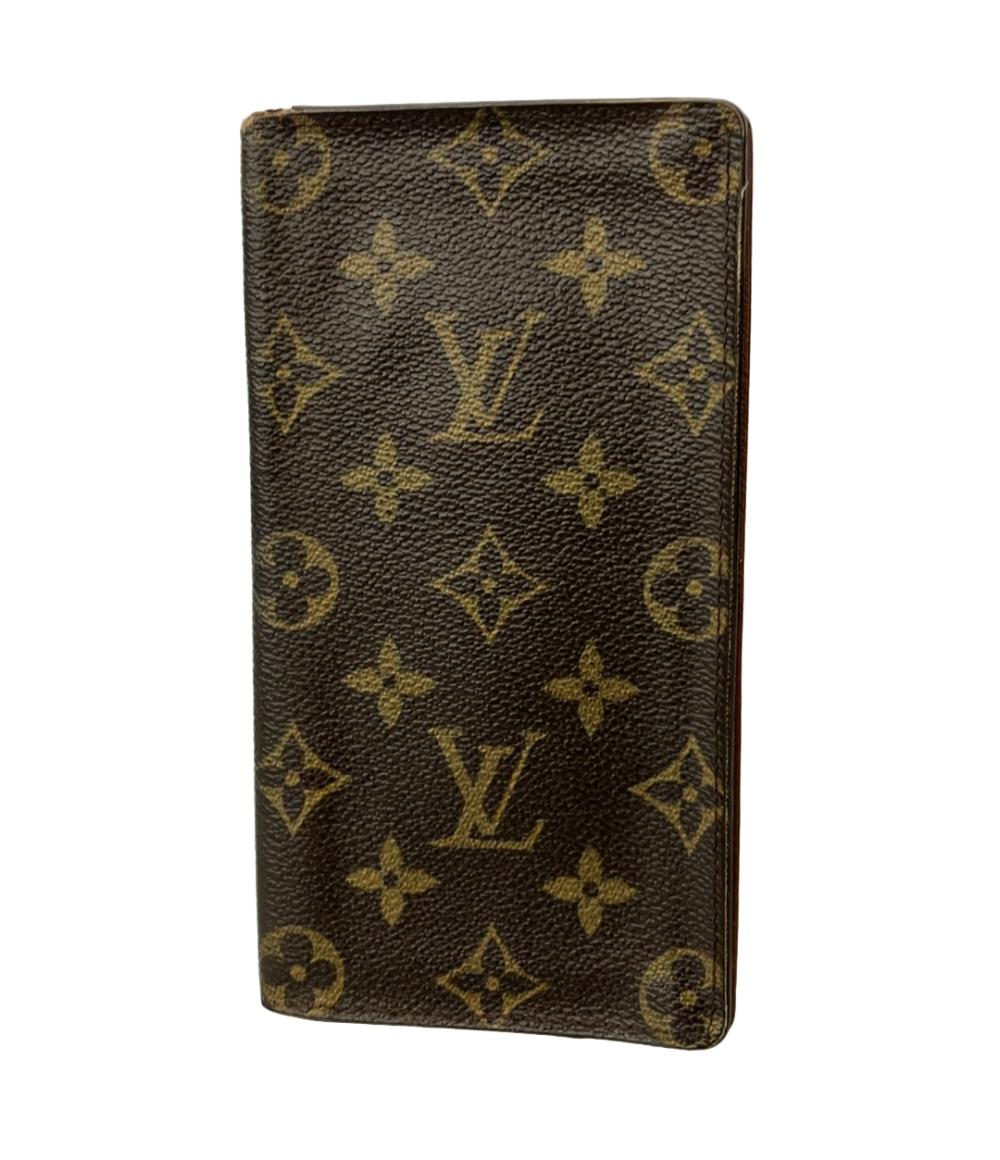 ルイ・ヴィトン 二つ折り長財布 札入れ ポルトカルトクレディ・円 モノグラム M60825 メンズ LOUIS VUITTON