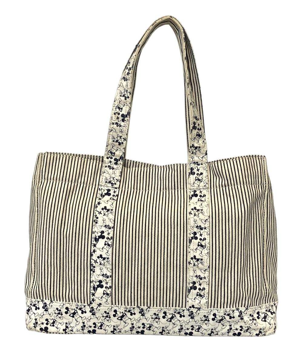 PORTER トートバッグ 肩掛け ミッキーコラボ ストライプ柄 レディース ポーター