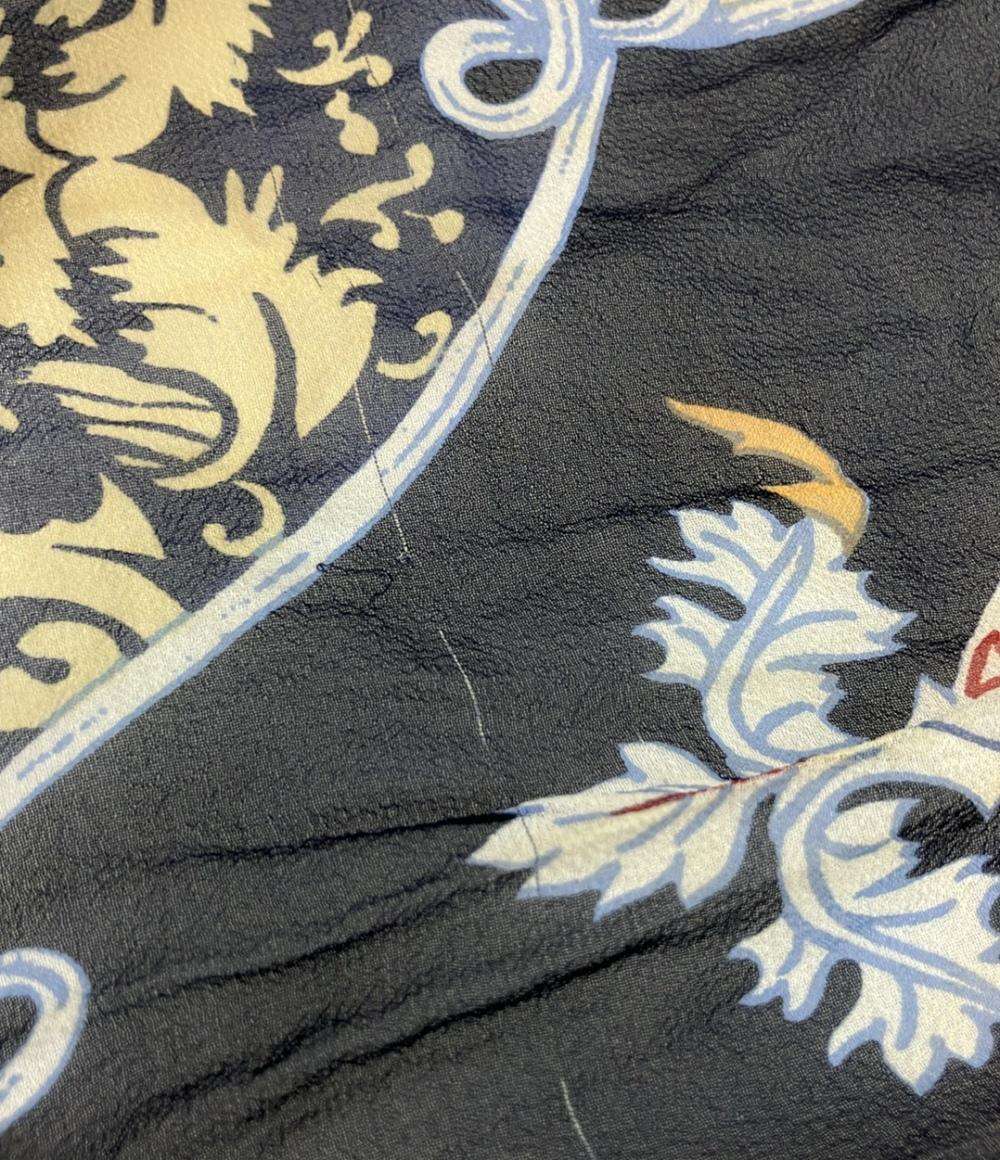 ETRO シルクベルベットストール ETRO エトロ ウール シルク ペイズリー柄 大判ストール イタリア製
