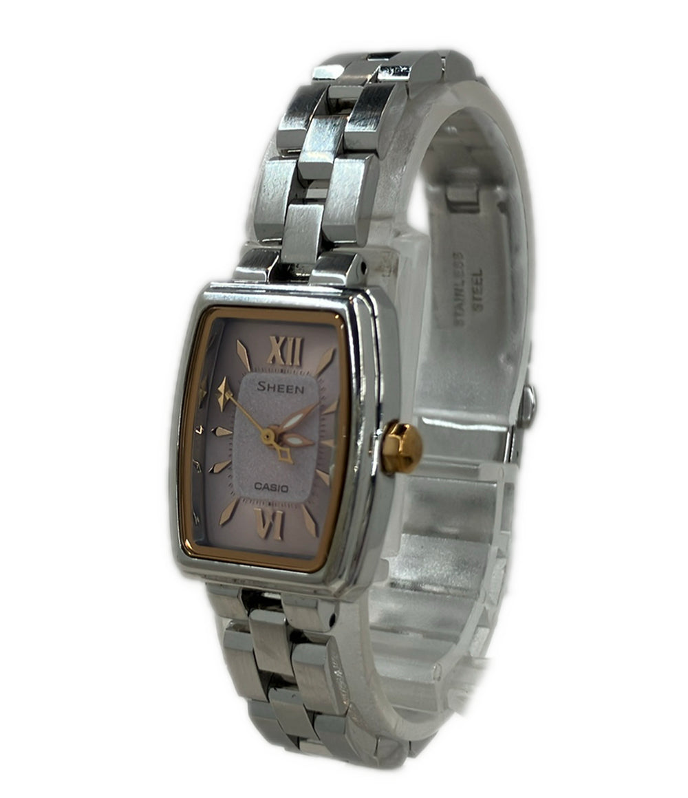 CASIO 腕時計 シーン SHEEN ソーラー ピンク SHE-4504 レディース カシオ