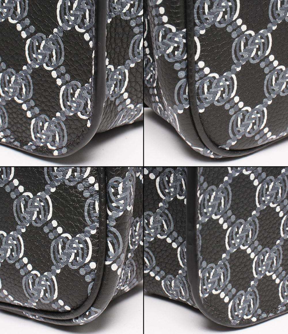 美品 GUCCI ショルダーバッグ 斜め掛け  シェリーライン GGシャドウ 800313 0416 レディース グッチ