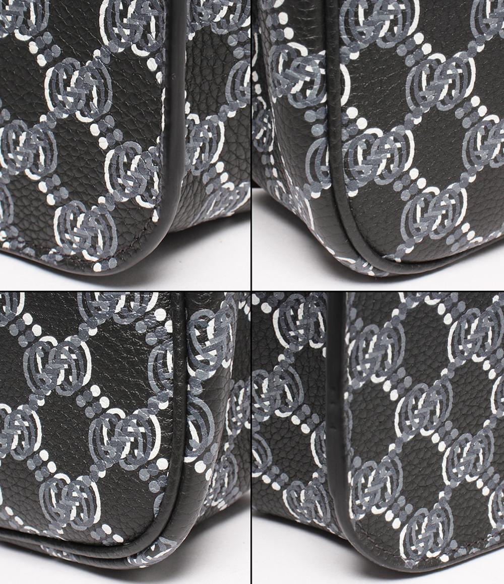 美品 GUCCI ショルダーバッグ 斜め掛け  シェリーライン GGシャドウ 800313 0416 レディース グッチ