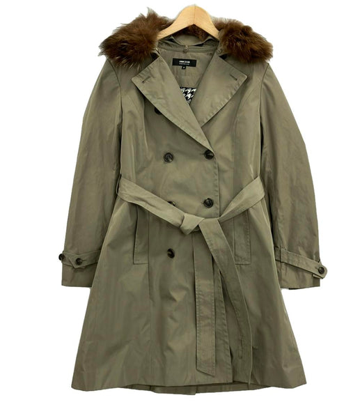 美品 コムサイズム ライナー付トレンチコート レディース SIZE M (M