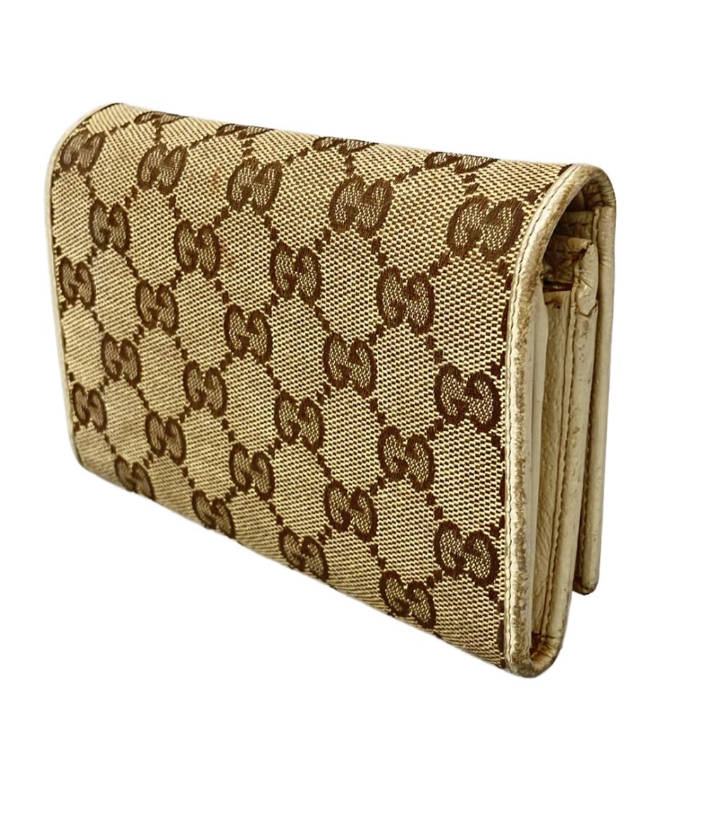 グッチ 二つ折り財布 GGキャンバス レディース GUCCI