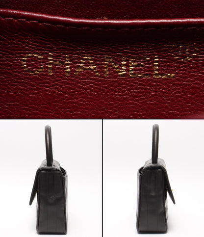 CHANEL ハンドバッグ ゴールド金具 シングルフラップ マドモアゼル ラムスキン 3番台 レディース シャネル
