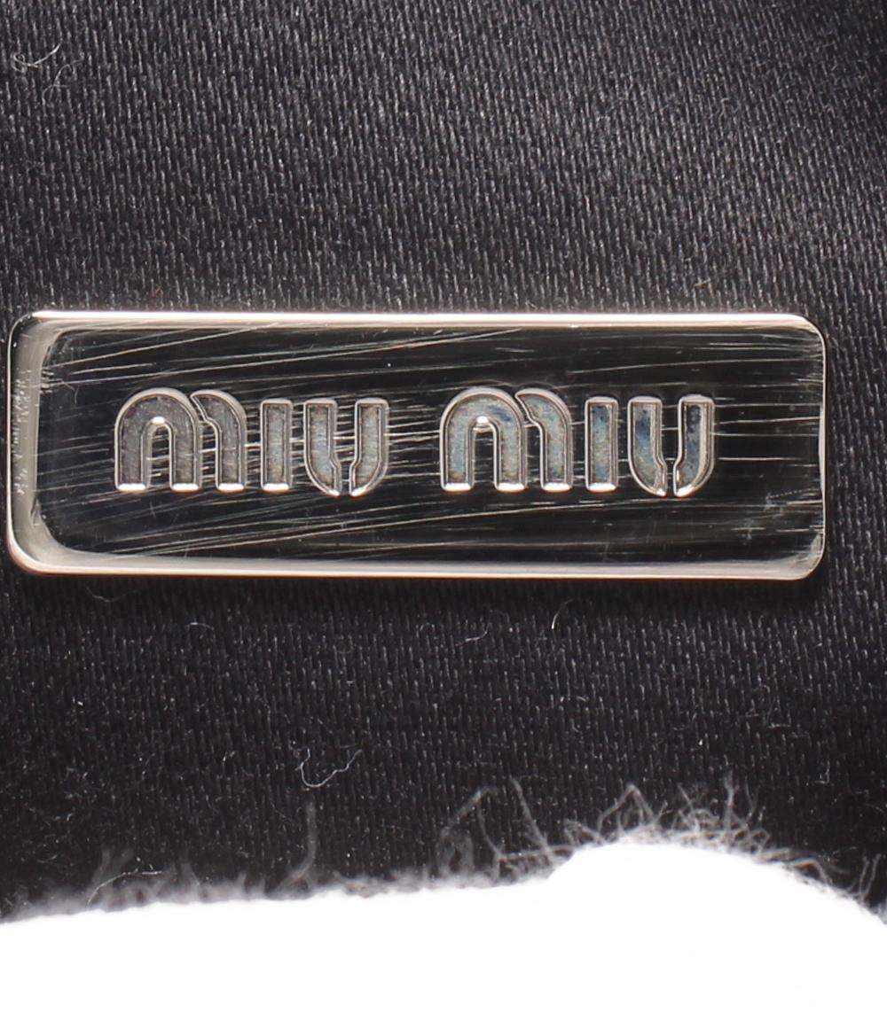美品 Miu Miu 小物入れ バッグチャーム スパンコール レディース ミュウ ミュウ