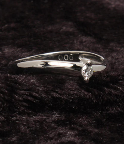 美品 リング 指輪 Pt900 ダイヤ 0.06ct レディース SIZE 12号