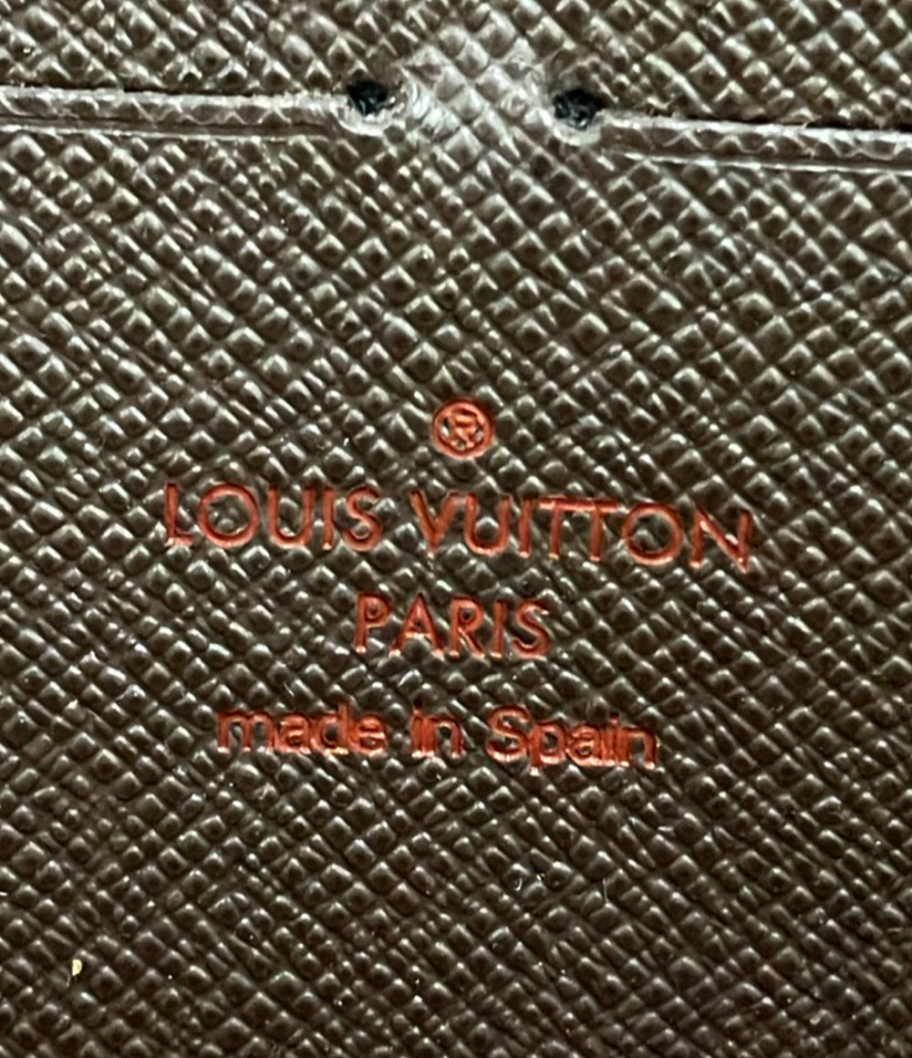 LOUIS VUITTON ラウンドファスナー長財布 ジッピーウォレット ダミエ エベヌ N41661 ユニセックス ルイ・ヴィトン