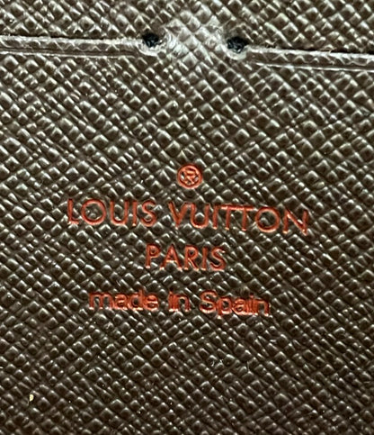LOUIS VUITTON ラウンドファスナー長財布 ジッピーウォレット ダミエ エベヌ N41661 ユニセックス ルイ・ヴィトン