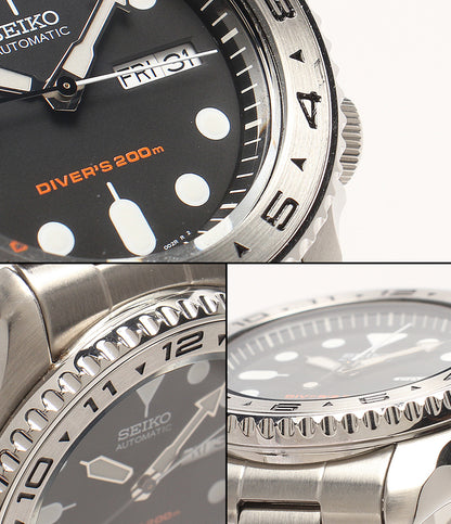 SEIKO 腕時計 自動巻き ブラック 7S26-0020 メンズ セイコー