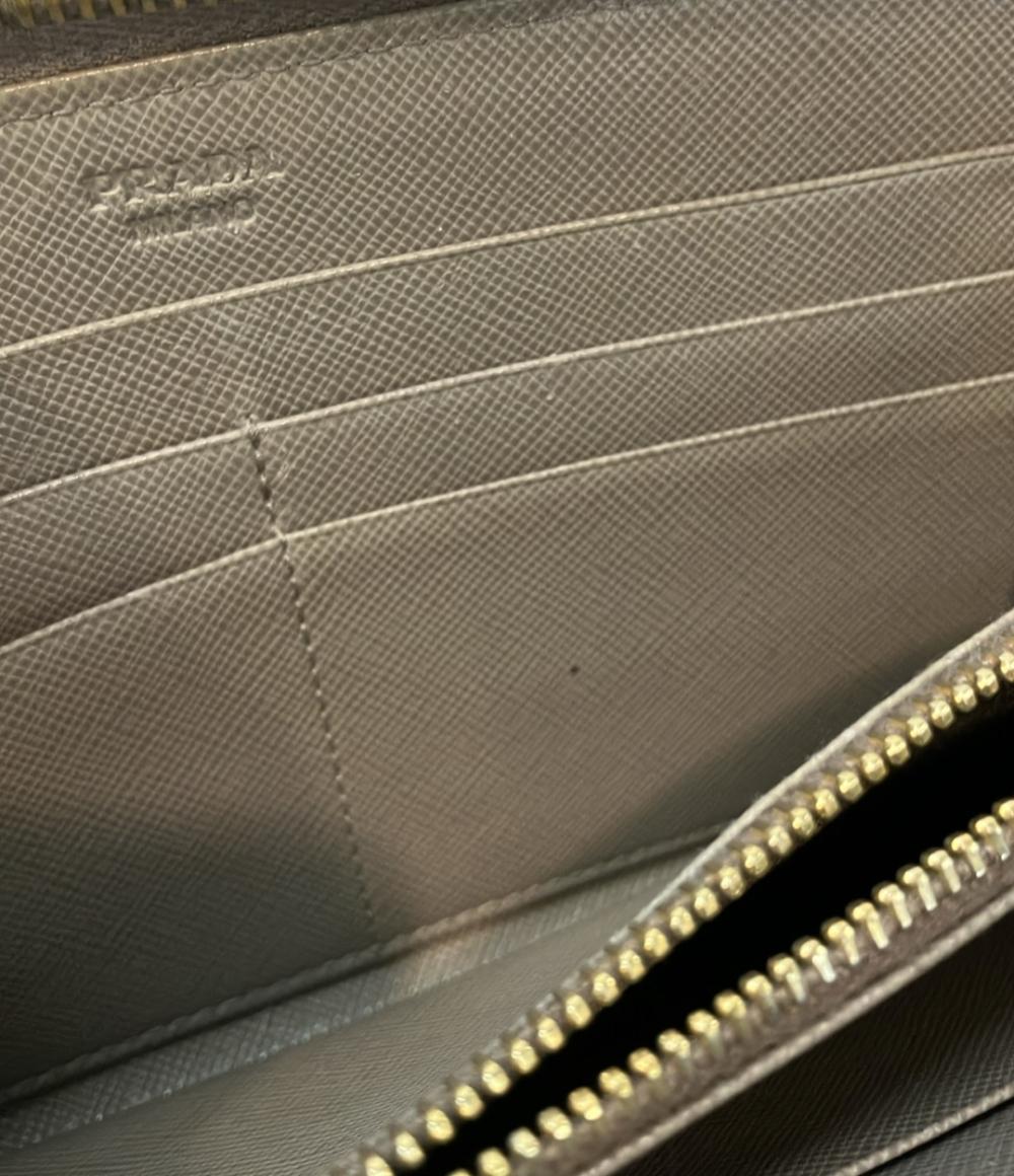 プラダ ラウンドファスナー長財布 サフィアーノカーフ レディース PRADA