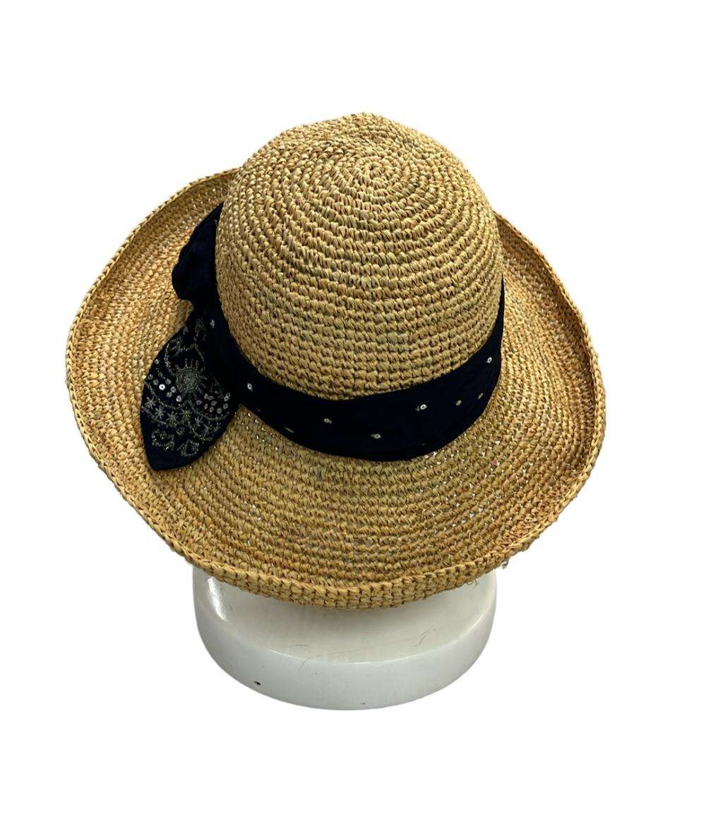 カシラ ストローハット 麦わら帽子 レディース CA4LA