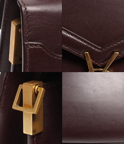 サンローランパリ 2way レザーショルダーバッグ YSLロゴ ゴールド金具 カサンドラ レディース SAINT LAURENT PARIS