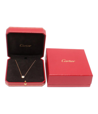 美品 カルティエ ネックレス K18 ダムール ダイヤ GTS485 レディース Cartier
