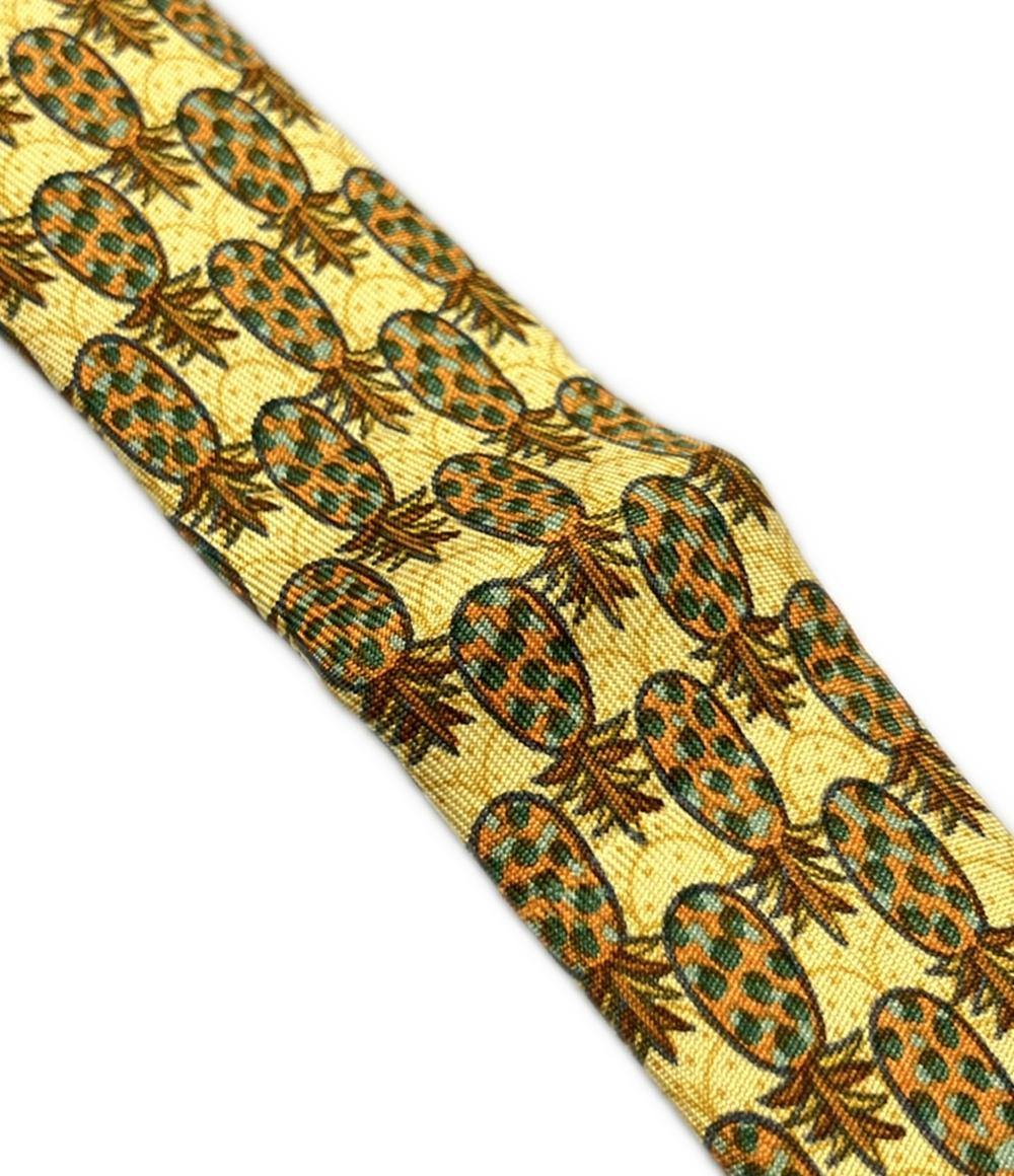 HERMES ネクタイ シルク100% メンズ エルメス