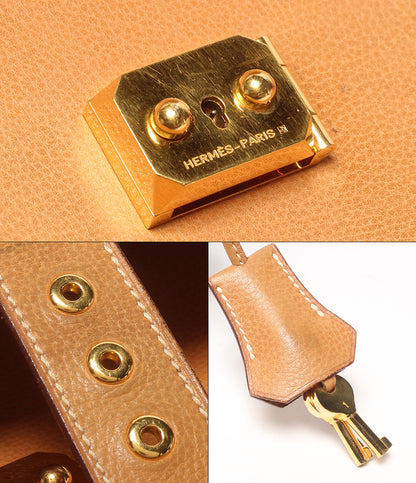 HERMES ビジネスバッグ ブリーフケース  ▢H刻印 ゴールド金具 サック ア デペッシュ メンズ エルメス
