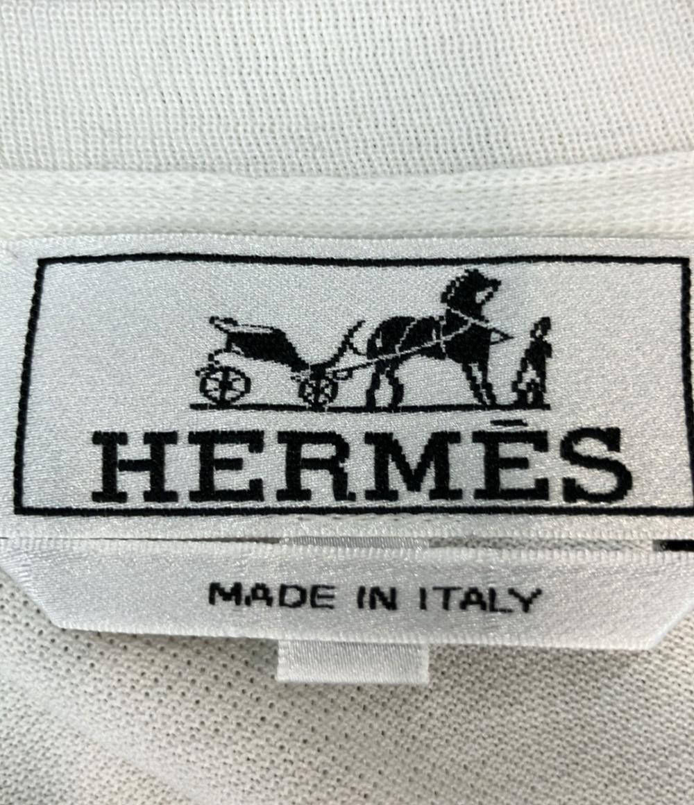 HERMES 半袖シャツ 胸ポケットロゴ  刺繍 メンズ SIZE S エルメス