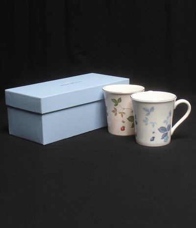 美品 ウェッジウッド マグカップ 2点セット パステルマグ ワイルドストロベリーピンク ストロベリーブルー WEDGWOOD