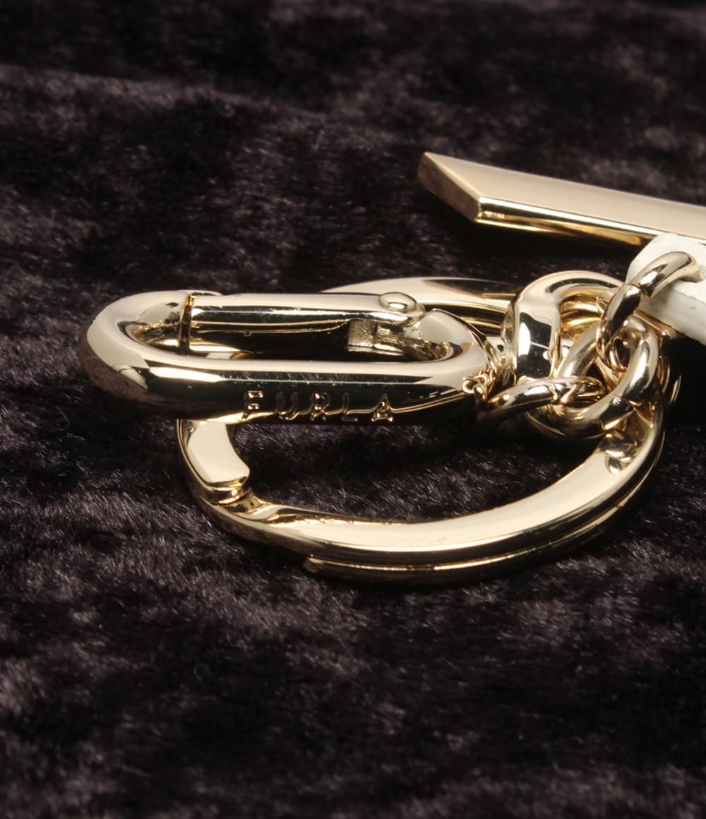 美品 フルラ キーリング イニシャルK カラビナ レディース Furla